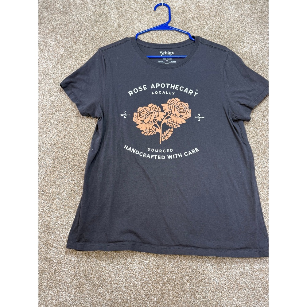 Schitt's Creek Rose Apothecary Graphic T-Shirt Charcoal Gray Women's M Cotton